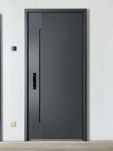 High-quality Custom Aluminum Entrance Doors, Safe, Soundproof and Fireproof, Suitable for Residential Villas