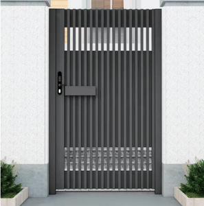 Laser Cutting Grey Aluminum Double Door