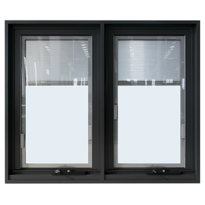YY Facades Thermal Break Aluminum Casement Windows With Built In Blinds Window
