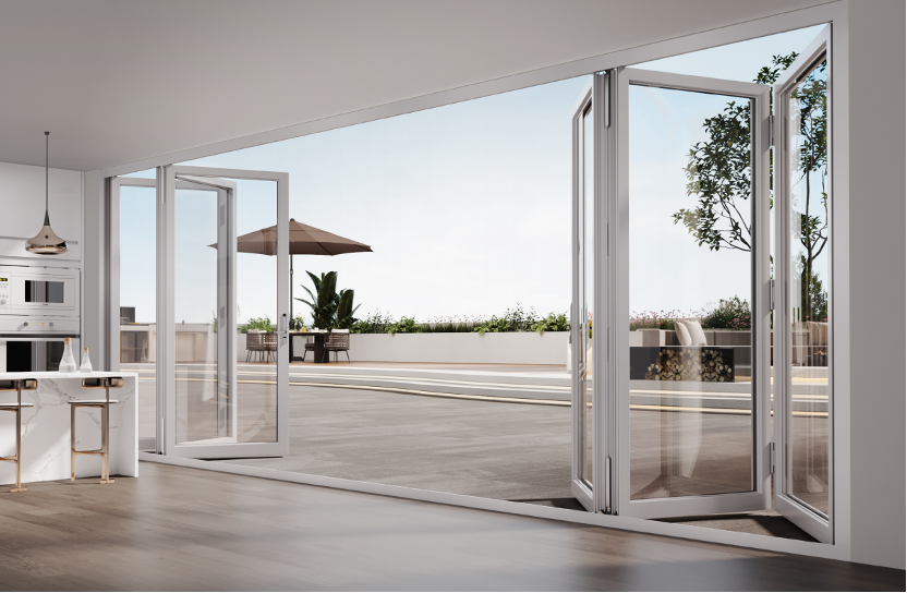Custom Aluminium Folding Doors by Karon Window & Door Co., Ltd.