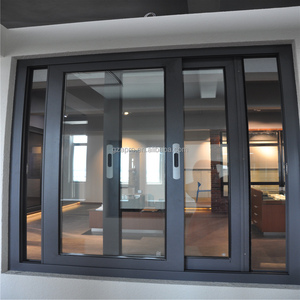 Hurricane Impact Aluminum Slide Energy Efficient Sliding windows Double Glass Aluminum Sliding Window