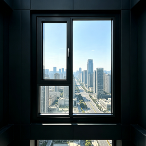 Deioux Hopper Style Casement Window Aluminum Alloy Inward Opening Low-E Double Glazing