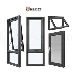 Soundproof Aluminum Casement Windows with Screens Aluminum Awning Casement Tilt and Turn windows for Residential