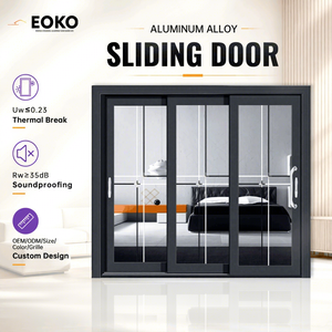 EOKO Thermal Break Aluminum Sliding Patio Door U-Value 1.2W/m²K