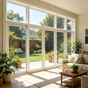 Thermal Break Aluminum Sunroom Panoramic Floor Window Double Glazed Glass Full View