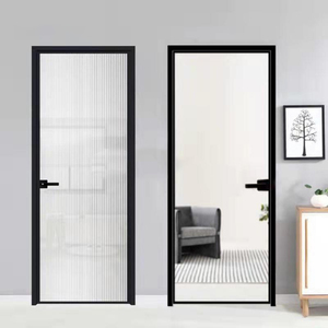 Style High Traffic Half Metal CE FDA Certified Narrow Sliding Swing Kitchen Door