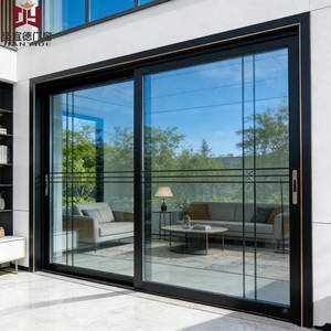 Modern 130 Series Aluminum Sliding Door Window Set Energy Efficient