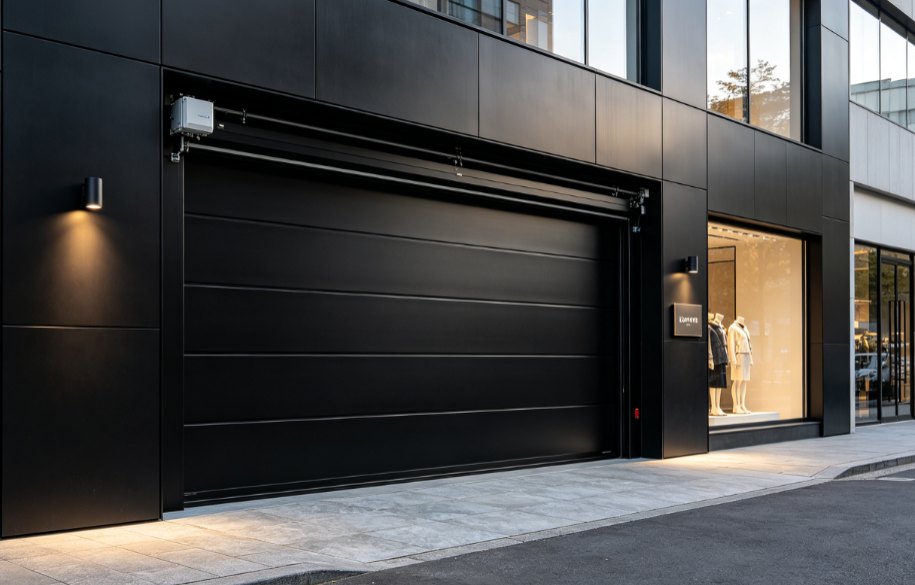 Quality control testing on garage door panel and motor system