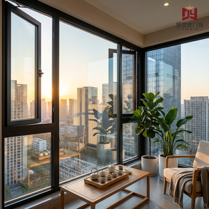 Premium Soundproof System Aluminum Casement Window for Balcony