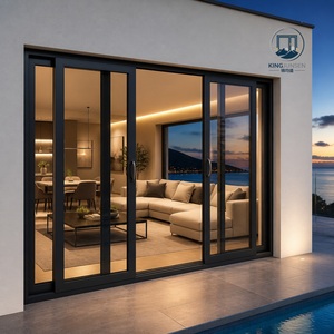 Customized Aluminum Double Tempered Glass Sliding Door
