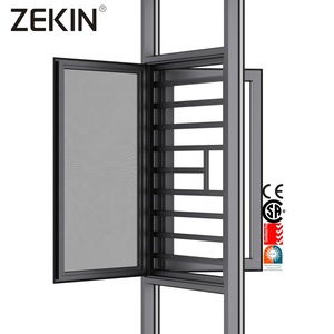 Customized for Engineering Project Florida Hurricane Impact Certification Aluminum Window Thermal Break Casement Aluminum Window