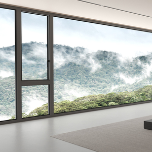 DERCHI Hurricane Proof Aluminum Casement Window Double Glazed
