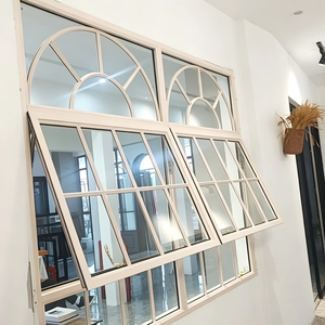 Factory Custom French Retro Grill Louver Window
