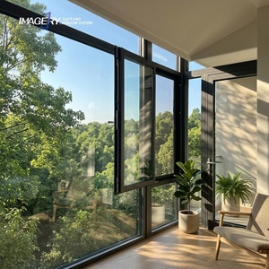 Hurricane Burglar Proof Aluminum Double Glass Windows