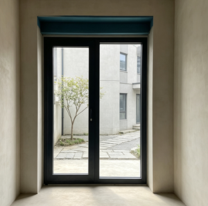 Wholesale Thermal Insulated Aluminum Clad Wood Door Double Glazed Exterior Door