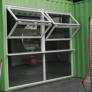 Modern Exterior Vertical Bi-folding Aluminum Alloy Window High Quality Hardware Heat Insulation Powder Coated Finish 3-Year