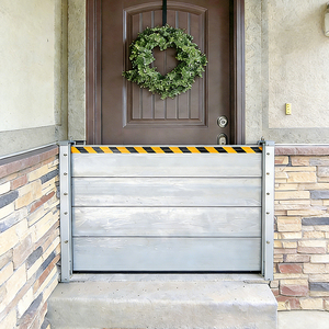 Quick Install Easy Mount CE Certified Watertight Aluminum Sectional Interlocking Residential Flood Barrier Door AO SHEN Brand