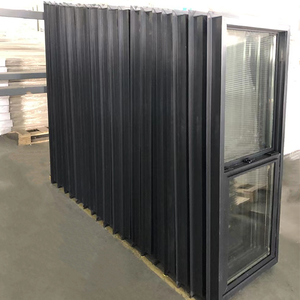 Single Window Hung Black American Style Windows For Mobile Home