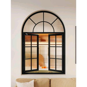 French Style Window Thermal Break Aluminium Window Double Glazed Glass Casement windows