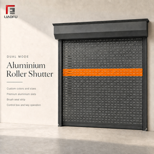 2026 New Perforated And Solid Aluminum Garage Door Roll-Up Shutter Door