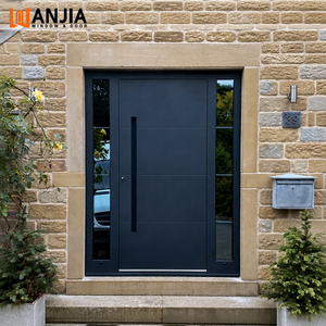 Premium Aluminum Front Door House Exterior Heat Insulation Soundproof Aluminum Entrance Door