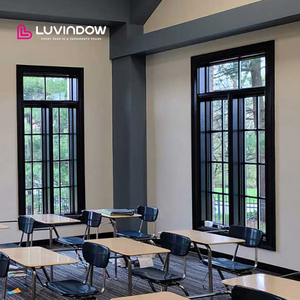 American Style Double Safety Glass Crank Open Windows