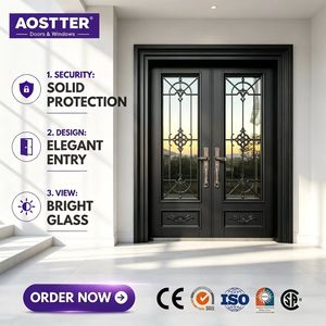 High Quality Powder Coated Heat Insulation Anti Noise Residential Exterior Patio Aluminum Casement Door