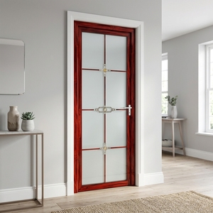 Commercial Classic Style Waterproof Anti Corrosion Aluminum Villa Indoor Use Bathroom Door