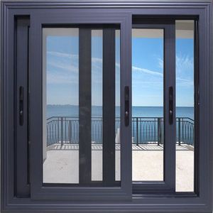NFRC Certified Aluminum Sliding Window Double Glazed Custom Horizontal Sliding Windows for Residential Projects