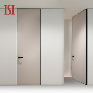 Customized Aluminum Wood Invisible Frame MDF Door