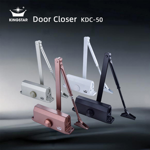 KDC-50 Heavy Duty Aluminum Alloy Fireproof Adjustable Soft Overhead Commercial Swing Sliding Back Hydraulic Automatic Door