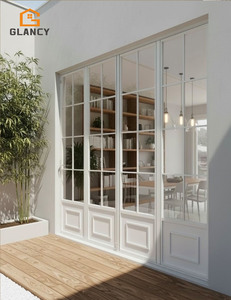 Customized White Aluminum French Folding Door