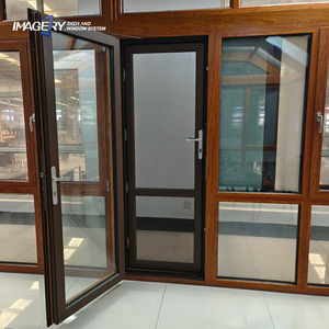 Thermal Break Aluminium Casement Door Soundproof Glass