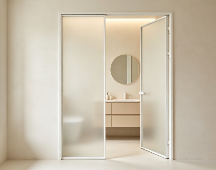 Ultra-Narrow Slim Frame Aluminum Casement Door