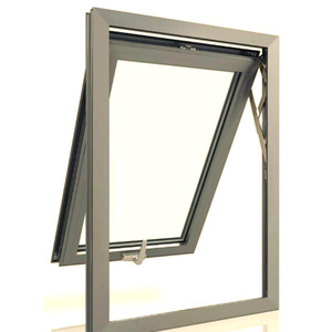 Lukliving Modern Vertical Louver Residential Energy Efficient American Aluminum Window Casement Hopper Top Hinged Awning Window