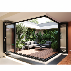 Double Tempered Glass Thermal Break Bi-Fold Door