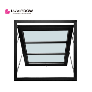 Low-E Coating Double Glass Transom Ventilation Push Out Awning windows