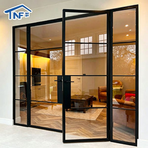 NFRC AS2047 Thermal Break Casement Door Double Glazed French Doors