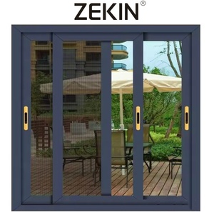 ZEKIN Modern Double Glazed Insulated Aluminium Glass Sliding Windows